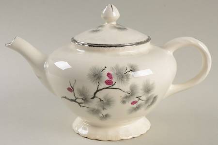 Silver Pine Teapot & Lid