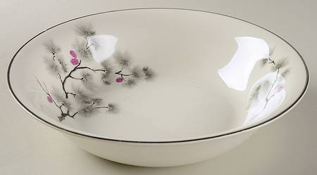 Silver Pine 9" Round Vegetable Bowl