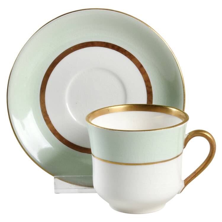 Spring Footed Demitasse Cup & Saucer Set
