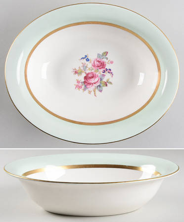 Spring (with Floral Design) 9" Oval Vegetable Bowl