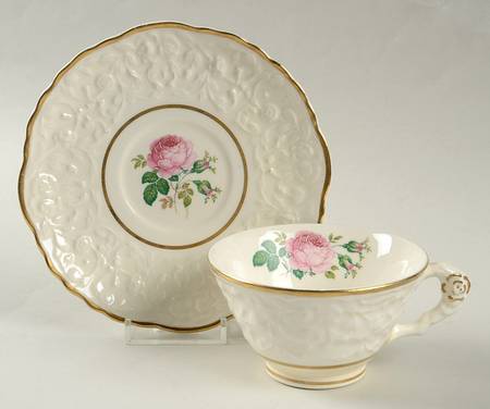 Windsor Rose Footed Cup & Saucer Set