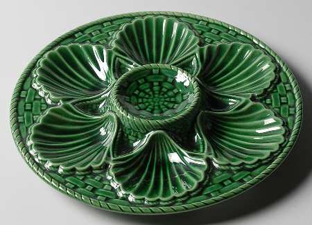 Cabbage Green Oyster Plate