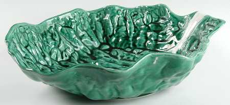 Cabbage Green 13" Large Salad Serving Bowl