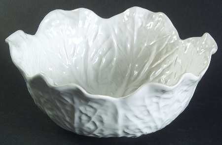 Cabbage White 8" Round Vegetable Bowl