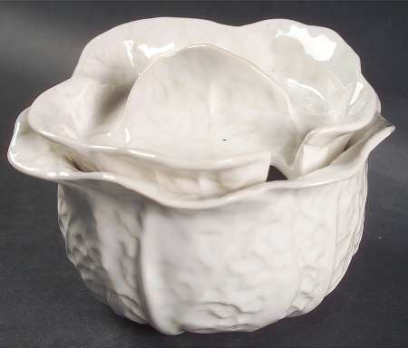Cabbage White Sugar Bowl & Lid