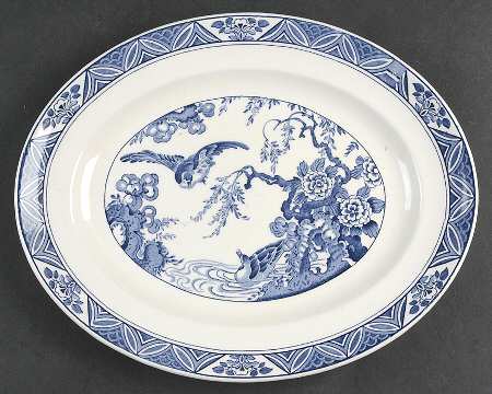 Mallard (No Trim) 12" Oval Serving Platter