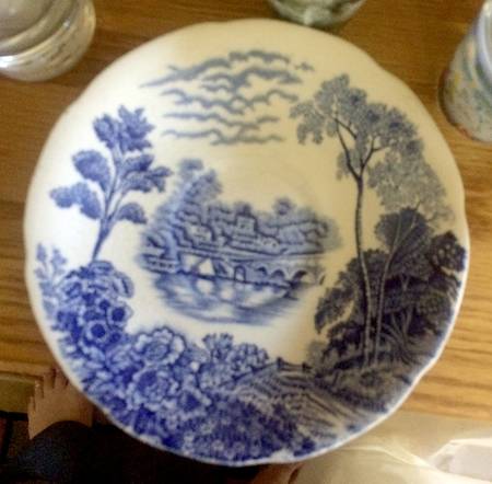 Thames Blue (Scalloped) Saucer