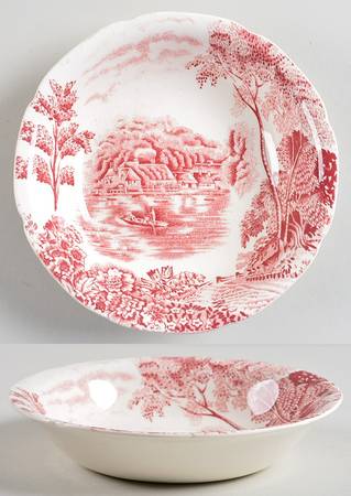 Thames Pink Fruit/Dessert (Sauce) Bowl