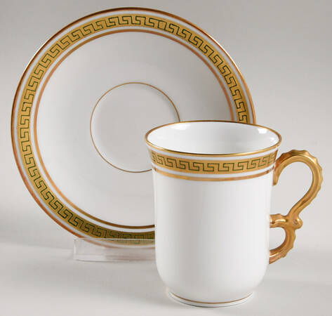 The Athena Flat Demitasse Cup & Saucer Set