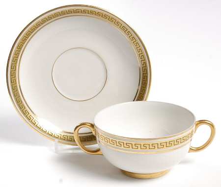The Athena Footed Bouillon Cup & Saucer
