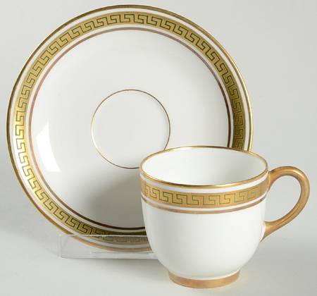 The Athena Footed Demitasse Cup & Saucer Set