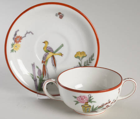 POY52 Flat Bouillon Cup & Saucer