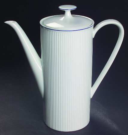 Blue Line Coffee Pot & Lid