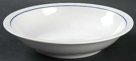 Blue Line Rim Soup Bowl