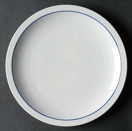 Blue Line Salad Plate