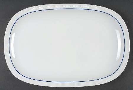 Blue Line 13" Oval Serving Platter