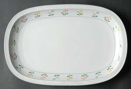 Victoria's Garden 13" Oval Serving Platter