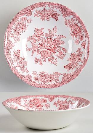 Asiatic Pheasants Red Coupe Cereal Bowl