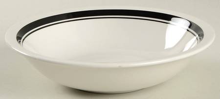 Black Pearl Rim Soup Bowl
