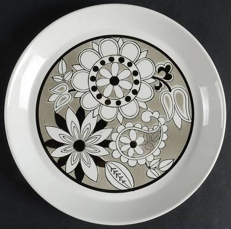 Silhouette Salad Plate
