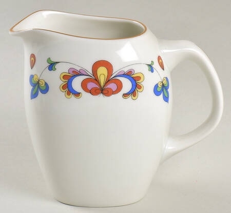 Farmer's Rose (Rim, Gold Trim) Creamer