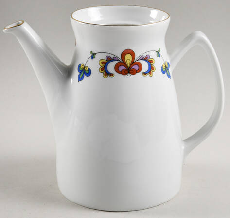 Farmer's Rose (Rim, Gold Trim) Coffee Pot No Lid