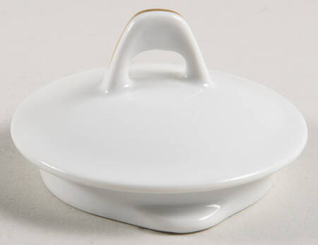 Farmer's Rose (Rim, Gold Trim) Lid for Coffee Pot