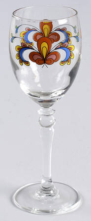 Farmer's Rose (Rim, Gold Trim) Glassware Cordial