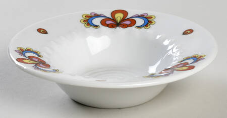 Farmer's Rose (Rim, Gold Trim) Rim Cereal Bowl