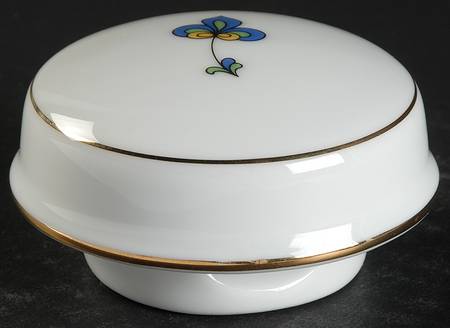 Farmer's Rose (Rim, Gold Trim) Lid for Mini Teapot
