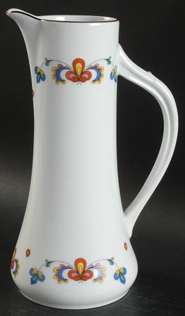 Farmer's Rose (Rim, Gold Trim) 52 Oz Pitcher