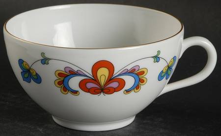 Farmer's Rose (Rim, Gold Trim) Oversized Cup