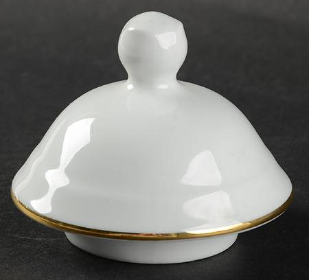 Farmer's Rose (Rim, Gold Trim) Lid for Coffee Pot