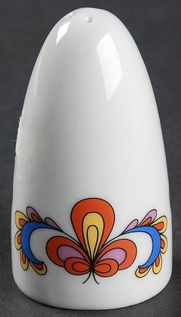 Farmer's Rose (Rim, Gold Trim) Salt Shaker