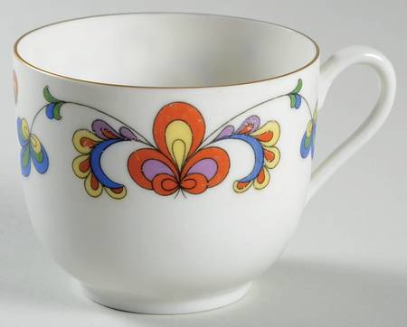 Farmer's Rose (Rim, Gold Trim) Footed Cup