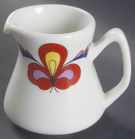 Farmer's Rose (Rim, Gold Trim) Toy Creamer
