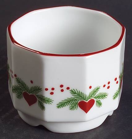 Hearts & Pines (Multisided) Mini Open Sugar Bowl by Porsgrund