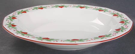 Hearts & Pines (Multisided) Rim Soup Bowl