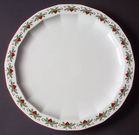 Hearts & Pines (Multisided) 12" Chop Plate (Round Platter) by Porsgrund
