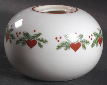 Hearts & Pines (Multisided) Base for 1 Wick Candle Bowl