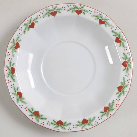 Hearts & Pines (Multisided) Saucer for Demitasse Cup
