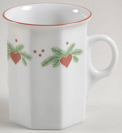 Hearts & Pines (Multisided) Flat Demitasse Cup