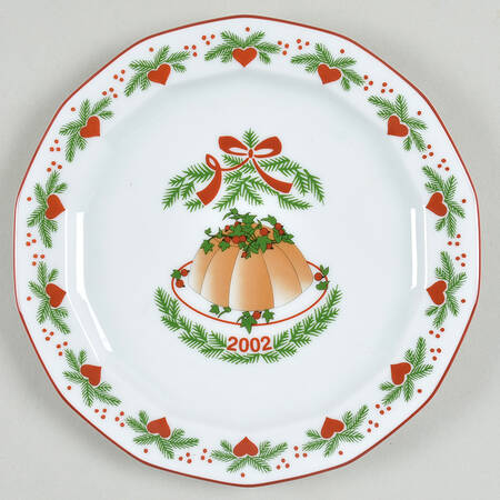 Hearts & Pines (Multisided) 2002 Collector Plate by Porsgrund