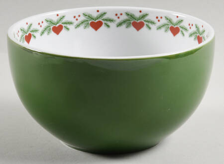 Hearts & Pines (Multisided) 5" Round Serving Bowl