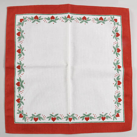 Hearts & Pines (Multisided) Cloth Napkin by Porsgrund