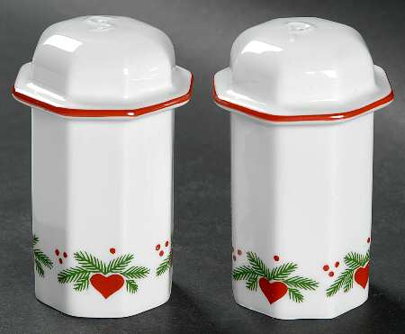 Hearts & Pines (Multisided) Salt & Pepper Set by Porsgrund