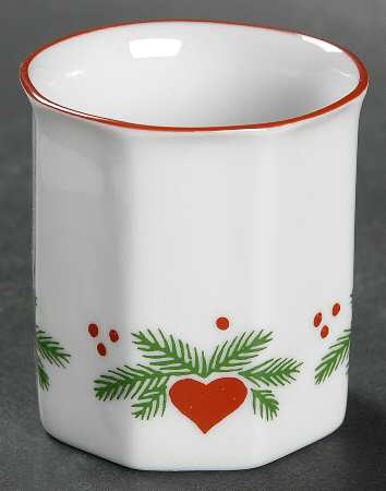 Hearts & Pines (Multisided) Single Egg Cup by Porsgrund