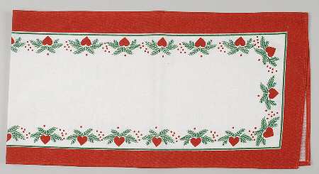 Hearts & Pines (Multisided) 8" x 31" Cloth Table Runner