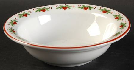 Hearts & Pines (Multisided) Rim Fruit/Dessert (Sauce) Bowl
