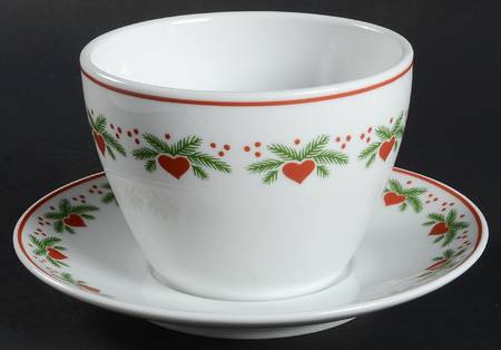 Hearts & Pines (Multisided) Gravy Boat & Underplate